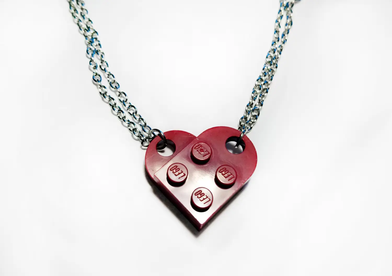 Lego Heart Necklace Gift